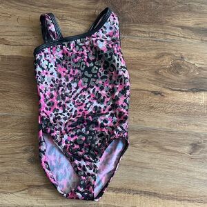 Pink Leopard Print Leotard